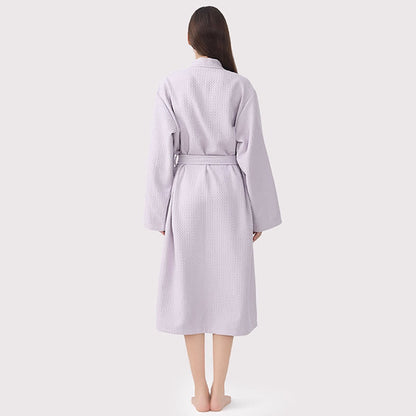 Peignoir de spa en coton piqué gaufré à séchage rapide - image 7