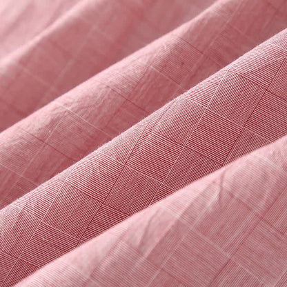 Kimono d'intérieur en gaze de coton à carreaux discrets - image 8