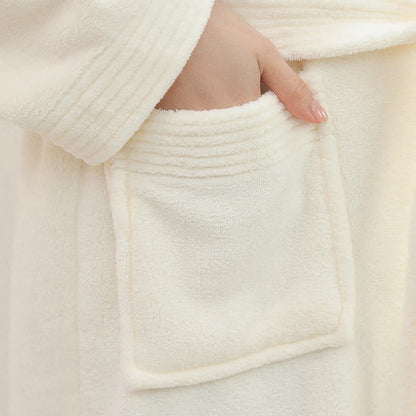 Peignoir unisexe confortable en tissu éponge pour hôtels et spas - image 4