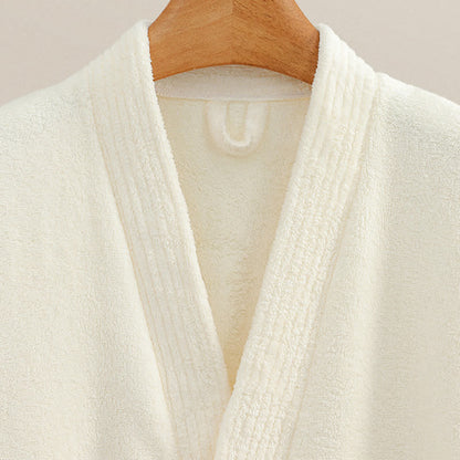 Peignoir unisexe confortable en tissu éponge pour hôtels et spas - image 6