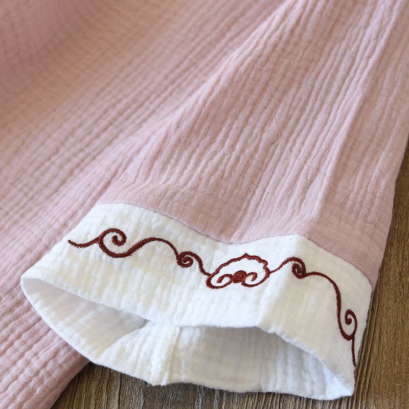 Vêtements d'intérieur de style oriental en gaze de coton, kimono - image 14