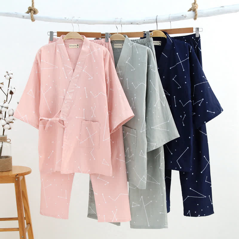 Kimono d'intérieur pour partenaire, en coton - image 0