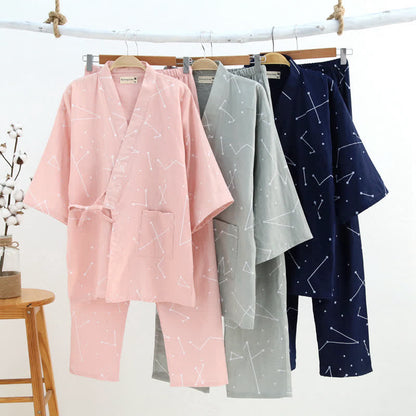 Kimono d'intérieur pour partenaire, en coton - image 0