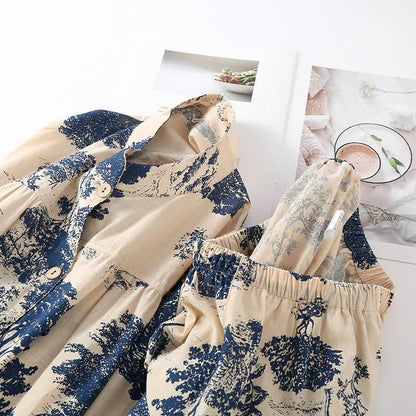 Vêtements d'intérieur de style rétro-oriental en coton - image 2