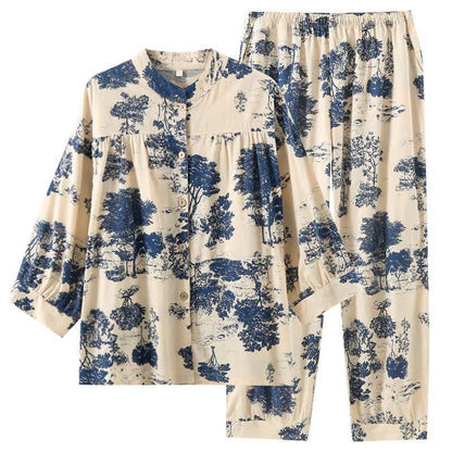 Vêtements d'intérieur de style rétro-oriental en coton - image 3