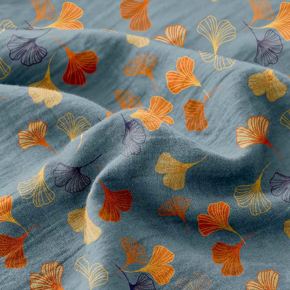 Couvre-lit en gaze de coton jacquard « Ginkgo Biloba » - image 3