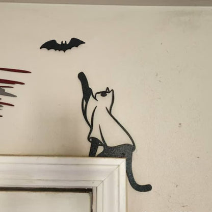 Décoration de cadre de porte avec une chauve-souris noire - image 2