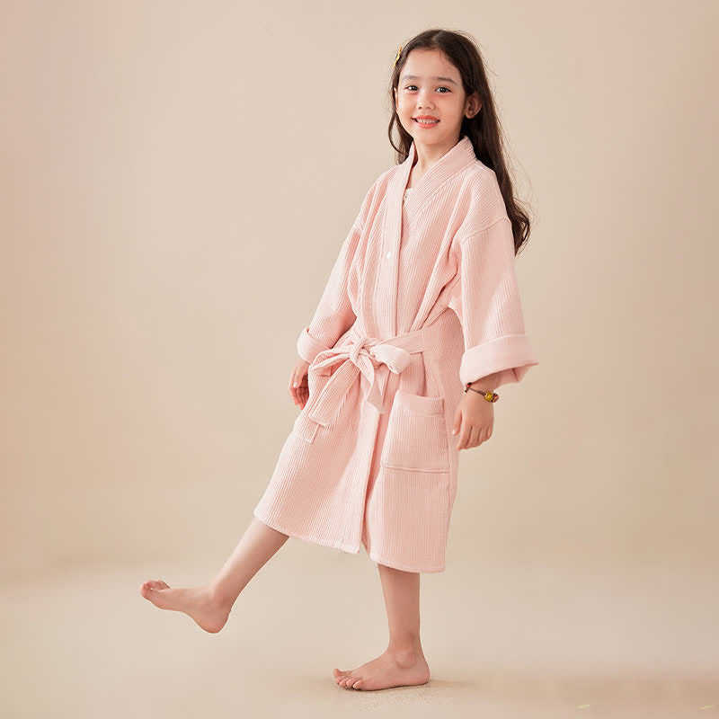 Peignoir pour enfants en coton gaufré résistant - image 6