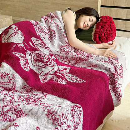 Housse de coussin 2 en 1 à motif bouquet de roses - image 5