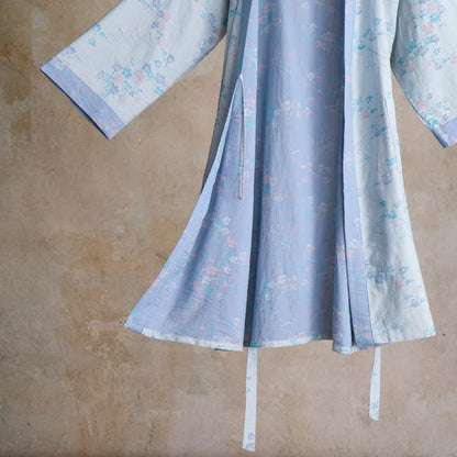Peignoir élégant de style kimono en gaze de coton à motif de fleurs de prunier - image 11