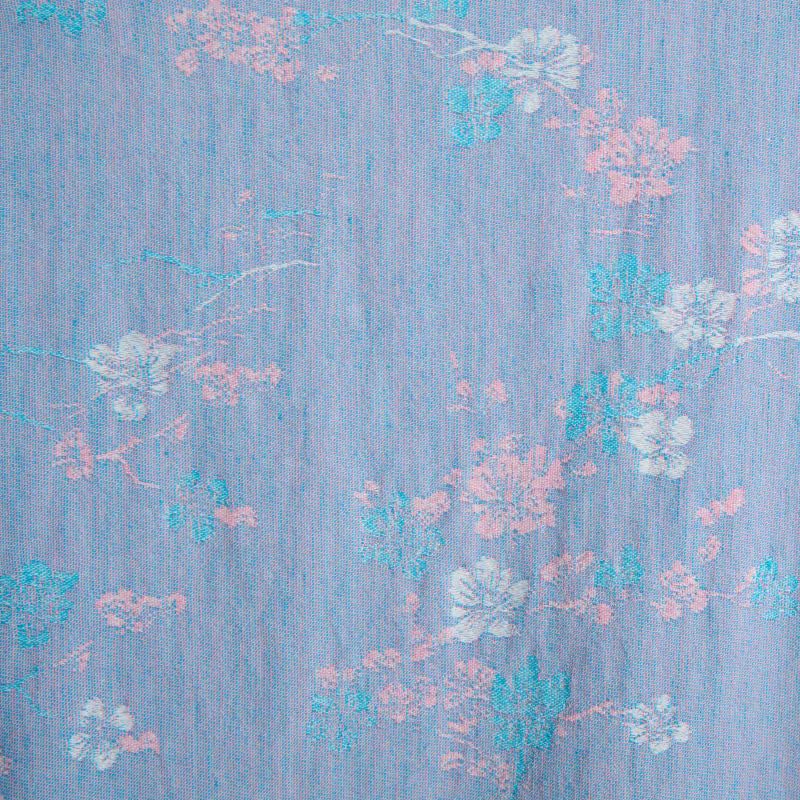 Peignoir élégant de style kimono en gaze de coton à motif de fleurs de prunier - image 5