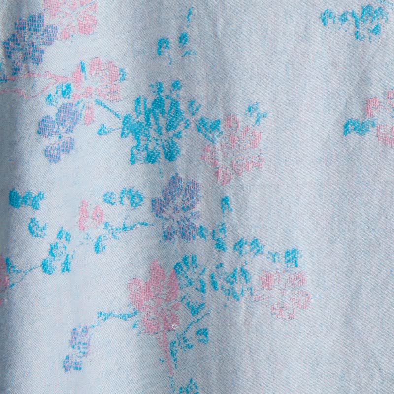 Peignoir élégant de style kimono en gaze de coton à motif de fleurs de prunier - image 12