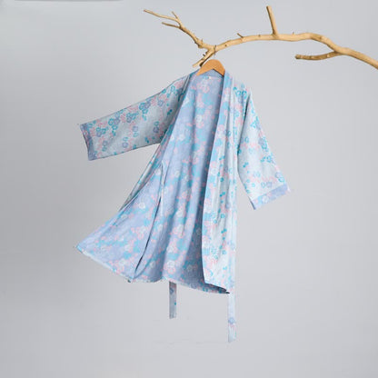 Charmant kimono en gaze de coton à motif floral - image 8