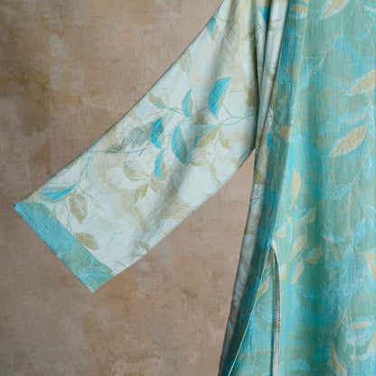 Peignoir kimono en gaze de coton naturel - image 10