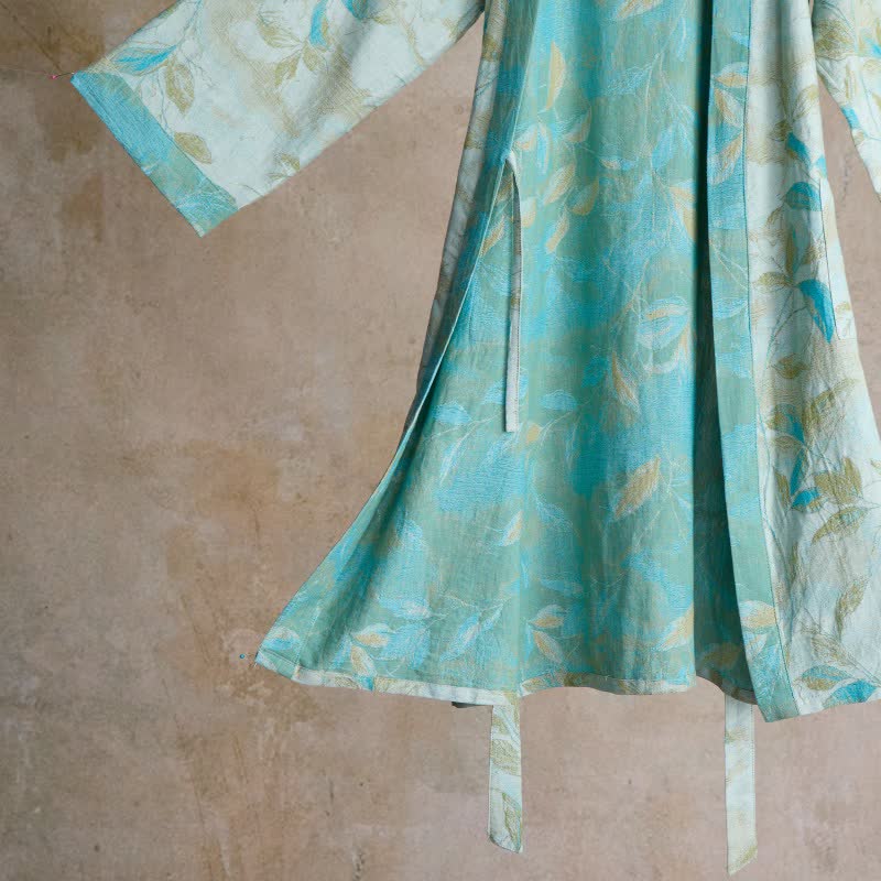 Peignoir kimono en gaze de coton naturel - image 11