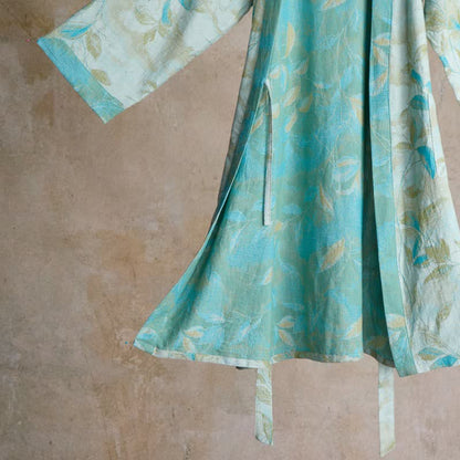 Peignoir kimono en gaze de coton naturel - image 11