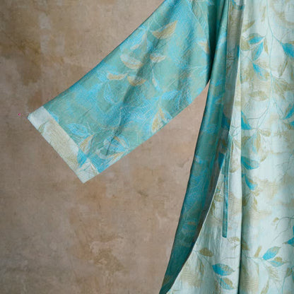 Peignoir kimono en gaze de coton naturel - image 4