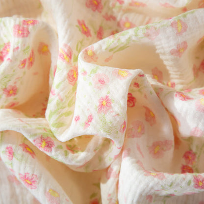 Ensemble de pyjama élégant en gaze de coton couleur bégonia - image 12