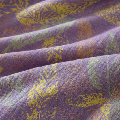 Ensemble pyjama de style oriental à motifs de feuilles, en pur coton - image 8