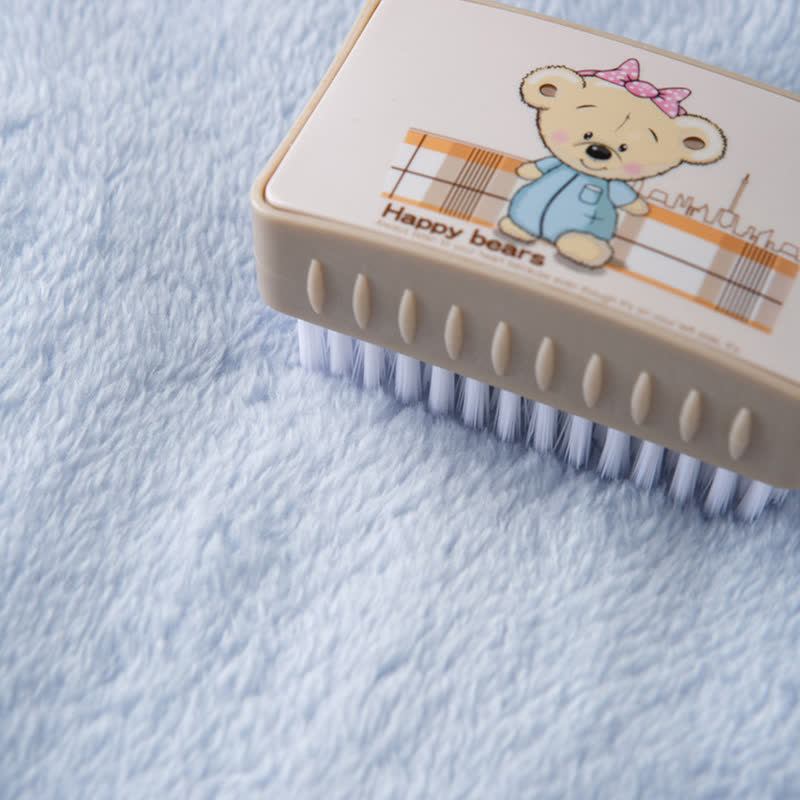 Ensemble de vêtements d'intérieur en peluche pour enfants avec boutons de couleur unie - image 11