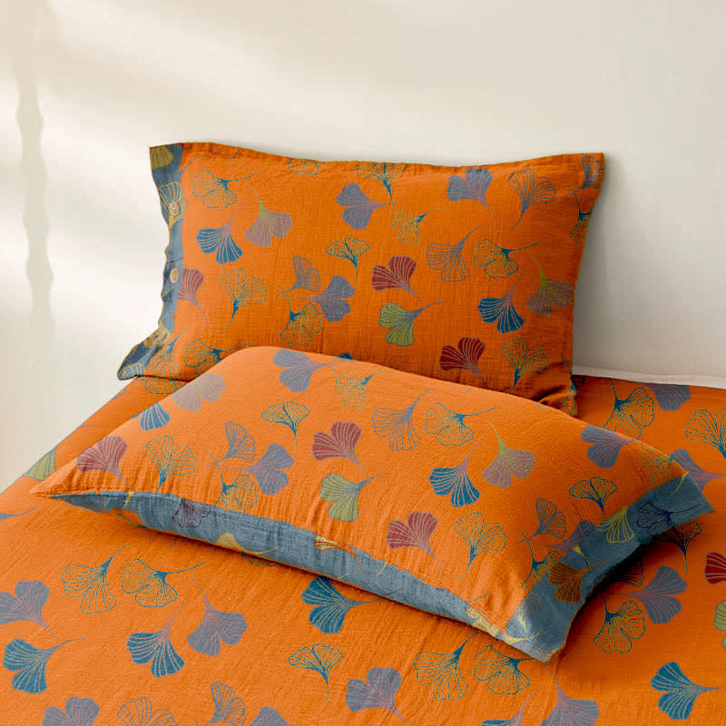 Couvre-lit en gaze de coton jacquard « Ginkgo Biloba » - image 6