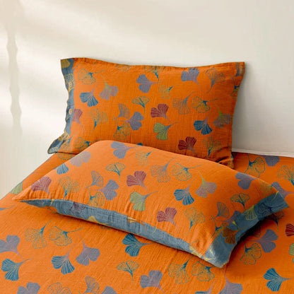 Couvre-lit en gaze de coton jacquard « Ginkgo Biloba » - image 6
