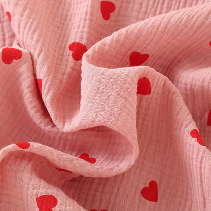 Chemise de nuit à bouton en forme de cœur, en gaze de pur coton - image 6
