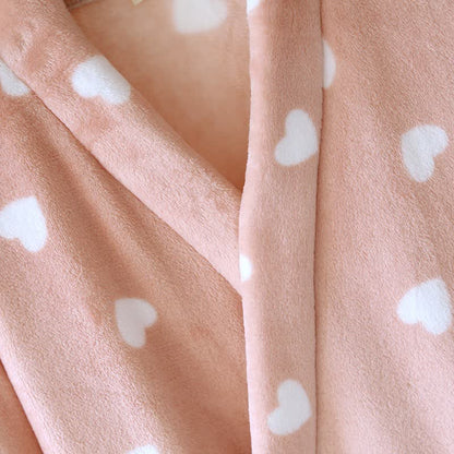 Kimono assorti en peluche à motif cœur - image 7