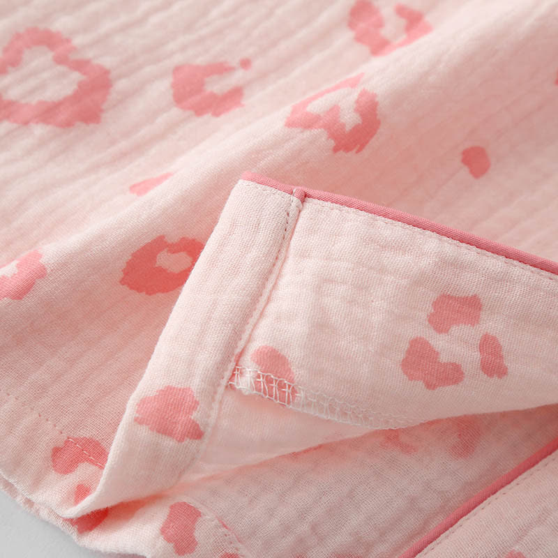 Ensemble pyjama en coton à imprimé cœur et léopard - image 6