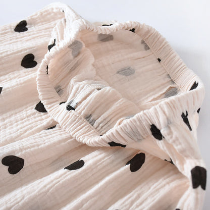 Ensemble pyjama à cœur noir en pur coton - image 11