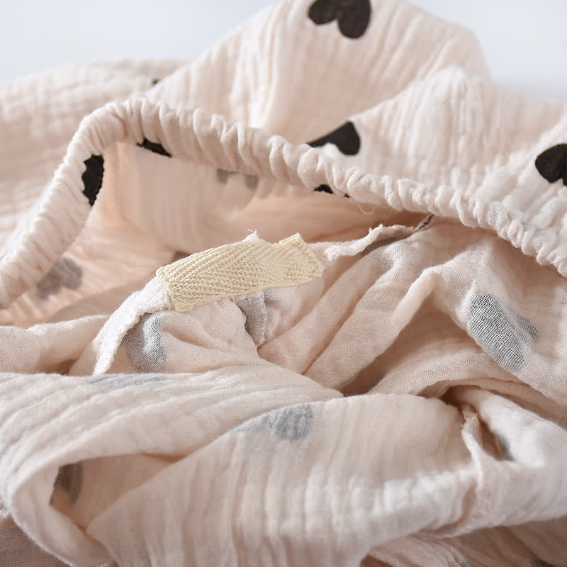 Ensemble pyjama à cœur noir en pur coton - image 12