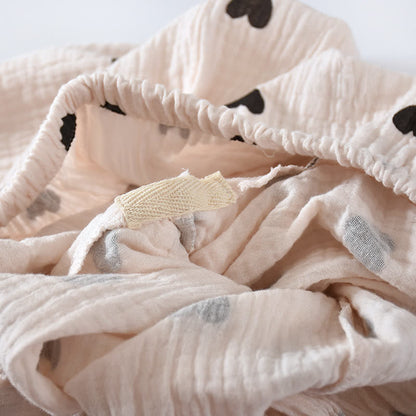 Ensemble pyjama à cœur noir en pur coton - image 12