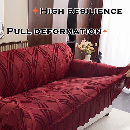 Housse de canapé élastique jacquard avec surface antidérapante - image 9