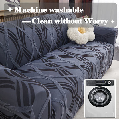 Housse de canapé élastique jacquard avec surface antidérapante - image 3