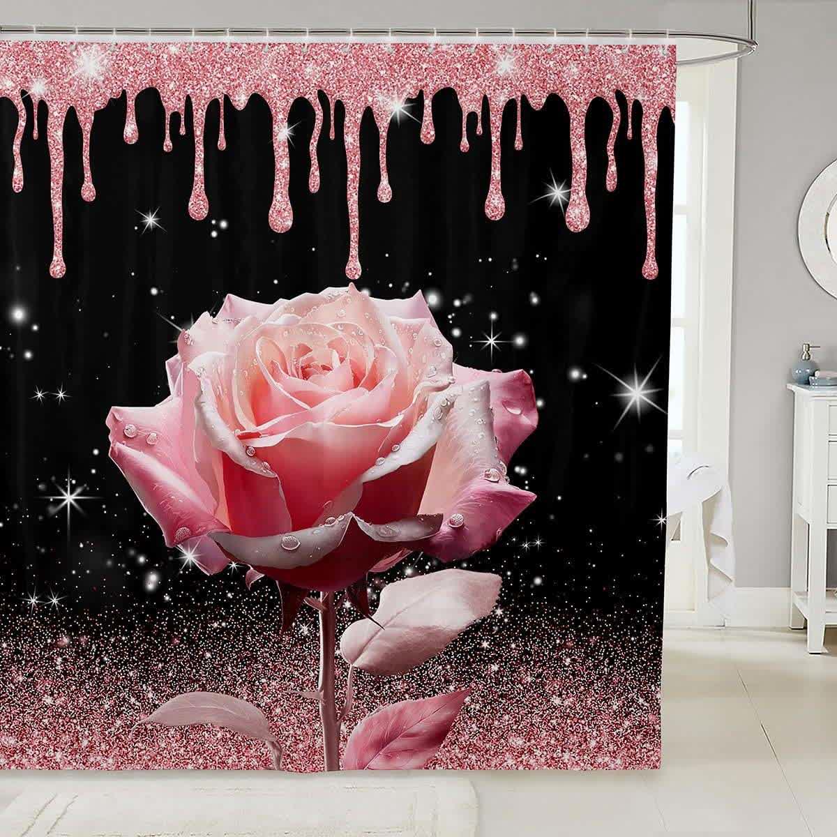 Rideau de douche à motif de roses romantiques - E - 300 cm x 180 cm - image 7