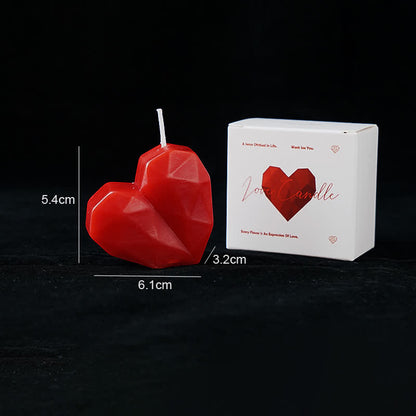 Bougie parfumée romantique en forme de cœur, fabriquée à la main - image 10