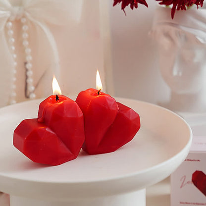 Bougie parfumée romantique en forme de cœur, fabriquée à la main - image 8