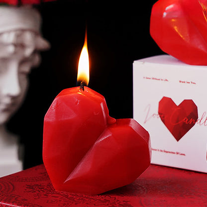 Bougie parfumée romantique en forme de cœur, fabriquée à la main - image 7