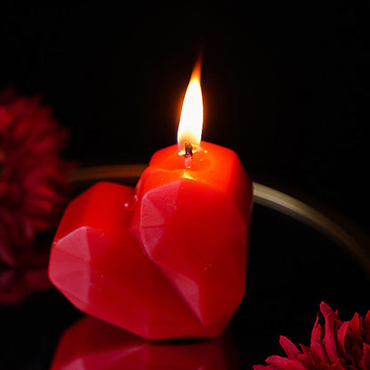 Bougie parfumée romantique en forme de cœur, fabriquée à la main - image 6
