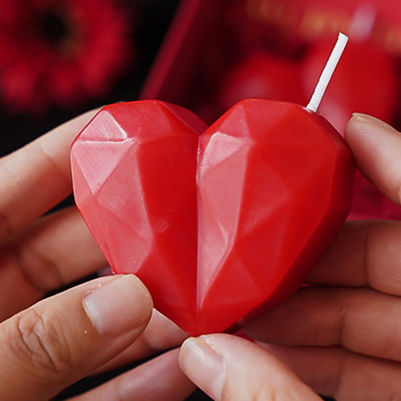Bougie parfumée romantique en forme de cœur, fabriquée à la main - image 9