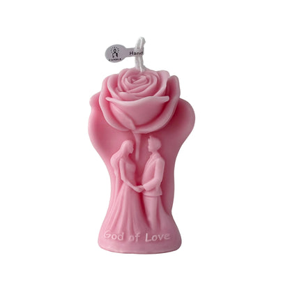 Bougie parfumée romantique aux roses pour les couples - image 5