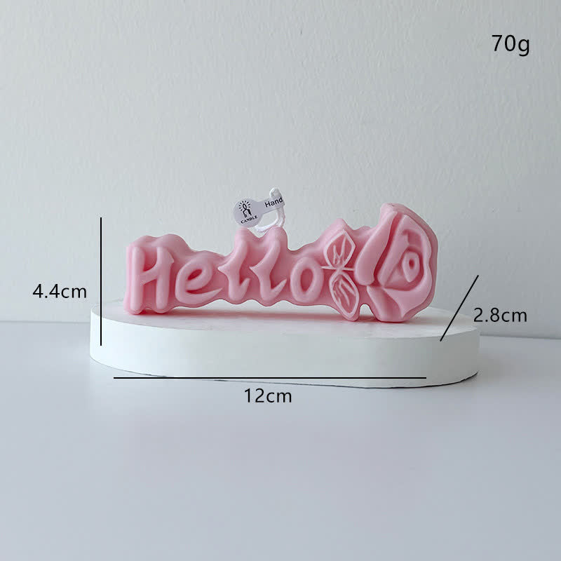 Bougie parfumée créative en forme de rose - Rose - 4 pièces - 4,4 cm x 12 cm x 2,8 cm - image 2