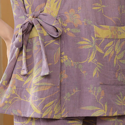 Pyjama kimono à séchage rapide en gaze de coton - image 8