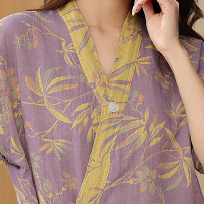 Pyjama kimono à séchage rapide en gaze de coton - image 7