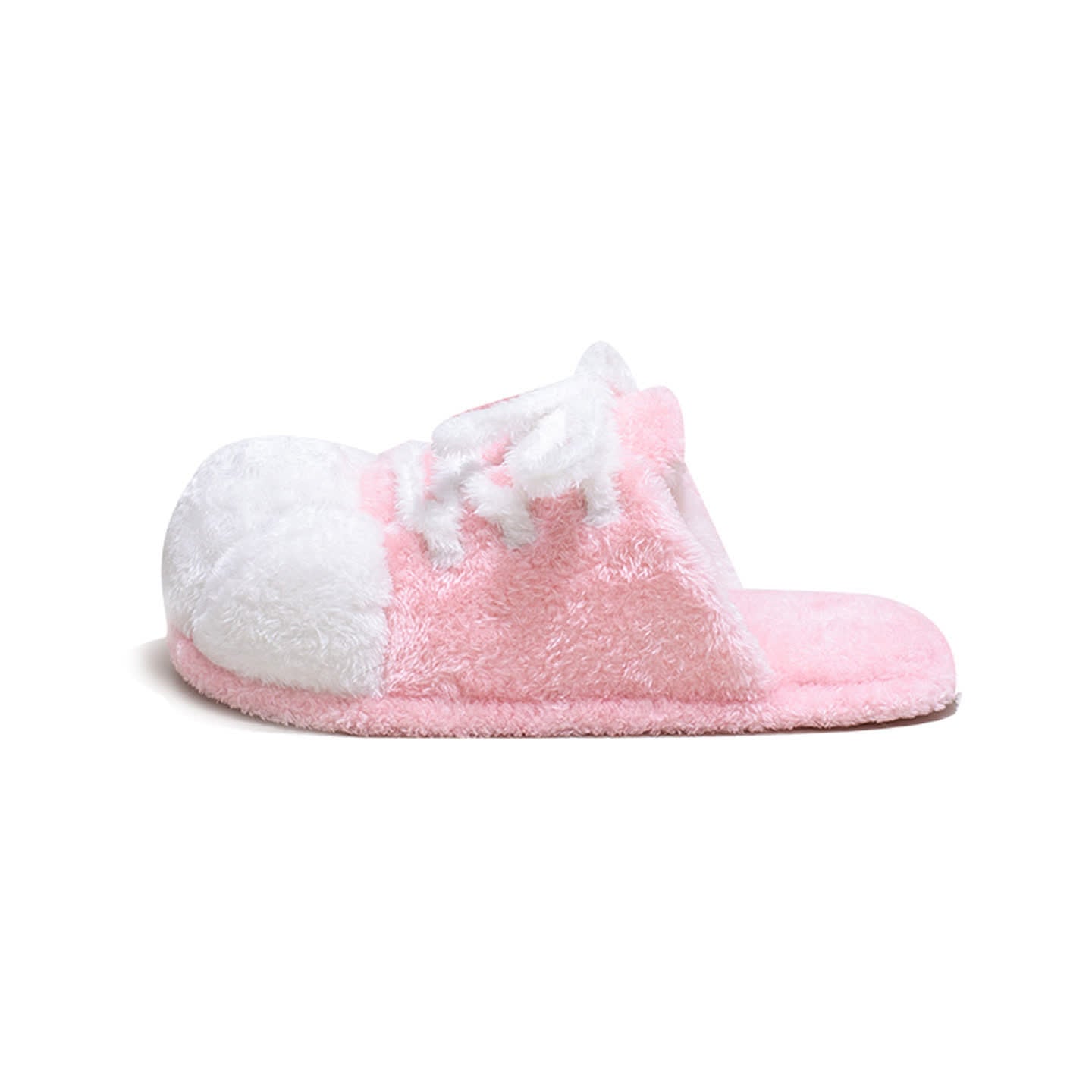 Pantoufles en peluche à motif de pattes de chat, à lacets et bout fermé - image 4
