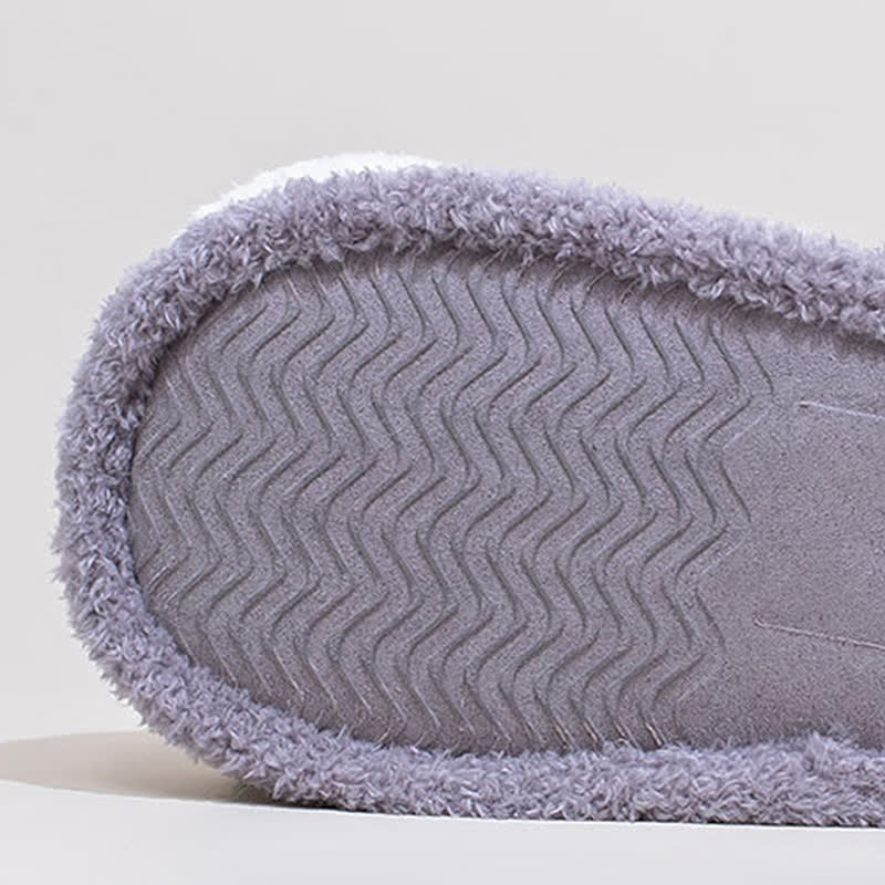 Pantoufles en peluche à motif de pattes de chat, à lacets et bout fermé - image 16