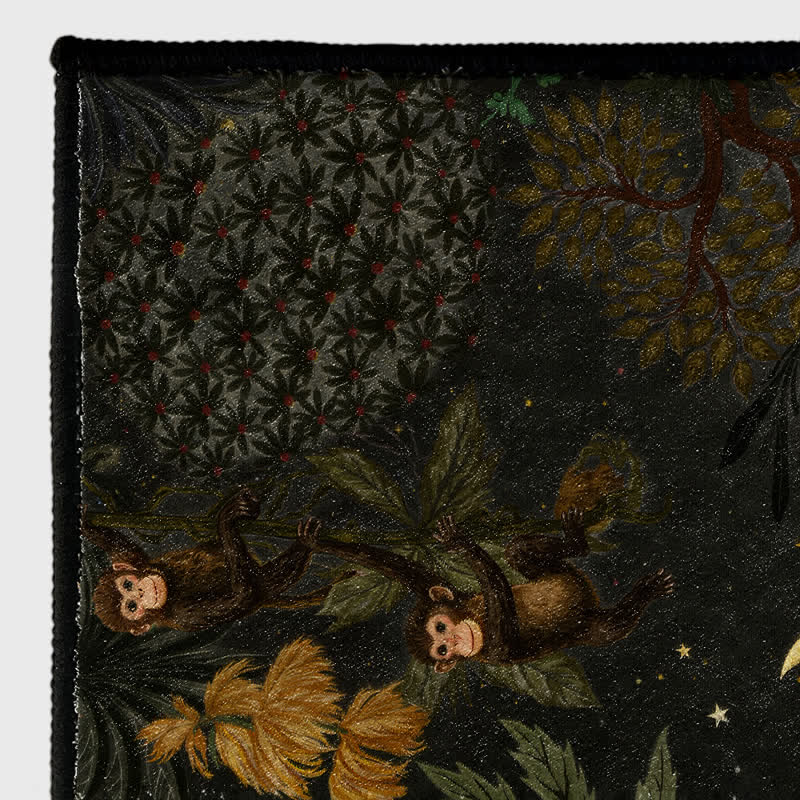Tapis rectangulaire à motif animalier tropical - image 10