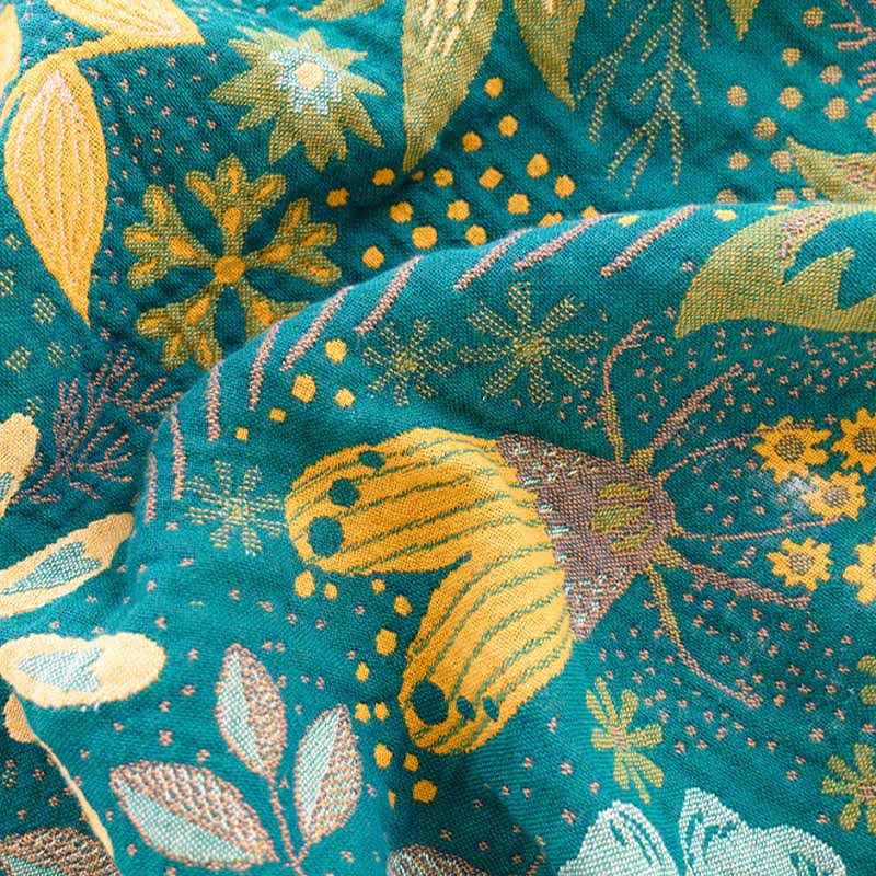 Couette réversible en gaze de coton à motifs floraux et papillons - image 7