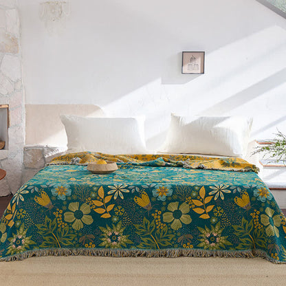 Couette réversible en gaze de coton à motifs floraux et papillons - image 2