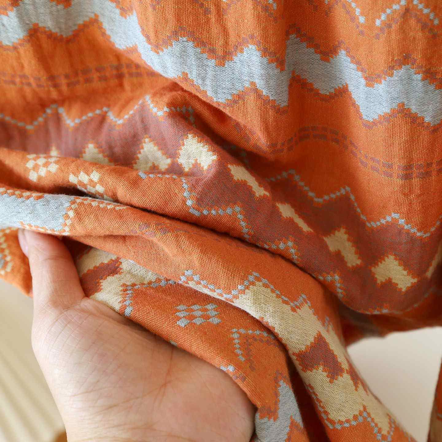 Ensemble de vêtements d'intérieur vintage en coton à vagues pour couples - image 11